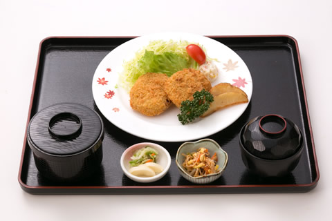 猪コロッケ定食